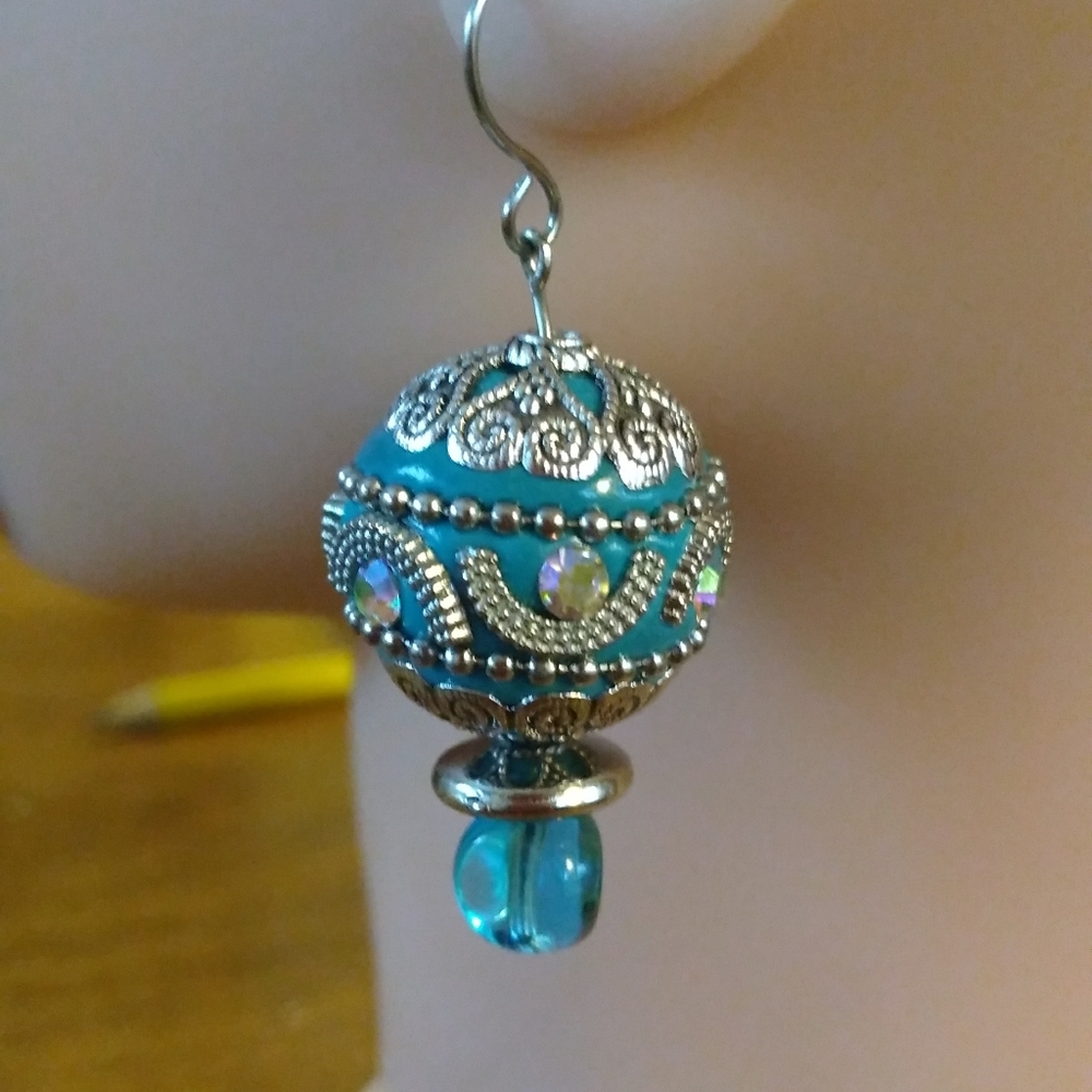 Imperial Turquoise Necklace Bracelet Earrings set - Picture 4 of 7